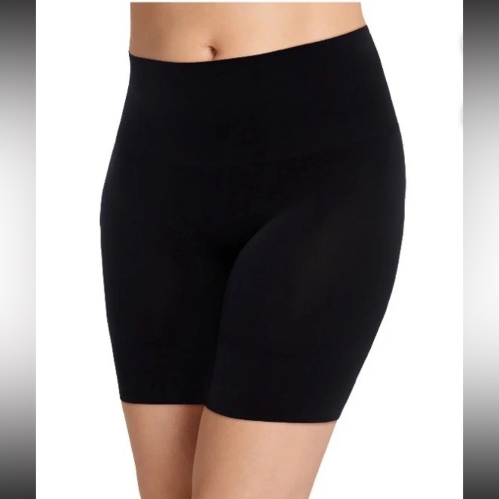 💜 Jockey® Essentials Women's Tummy Smoothing Mid-Waist Mid-Thigh Short,Size:XXL